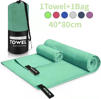 Quick-Drying Sports Towel 40x80CM Blue Grey Green Orange Swimming Gym Fitness Camping Running Beach Washcloth Towels Microfibre Towel