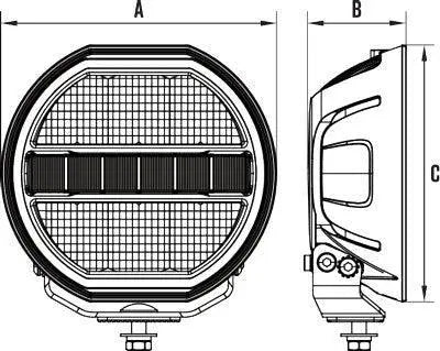 RoadVision 8" LED Driving Light Combo Beam S8 Stealth (PAIR) Inc Harness Driving Lights