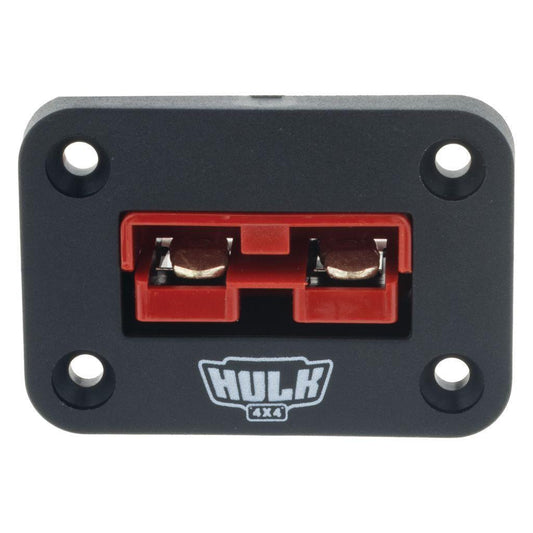 Single Flush Mount Housing W/ 50A Red Plug - Flush Mount Accessory Panel - Hulk 4x4