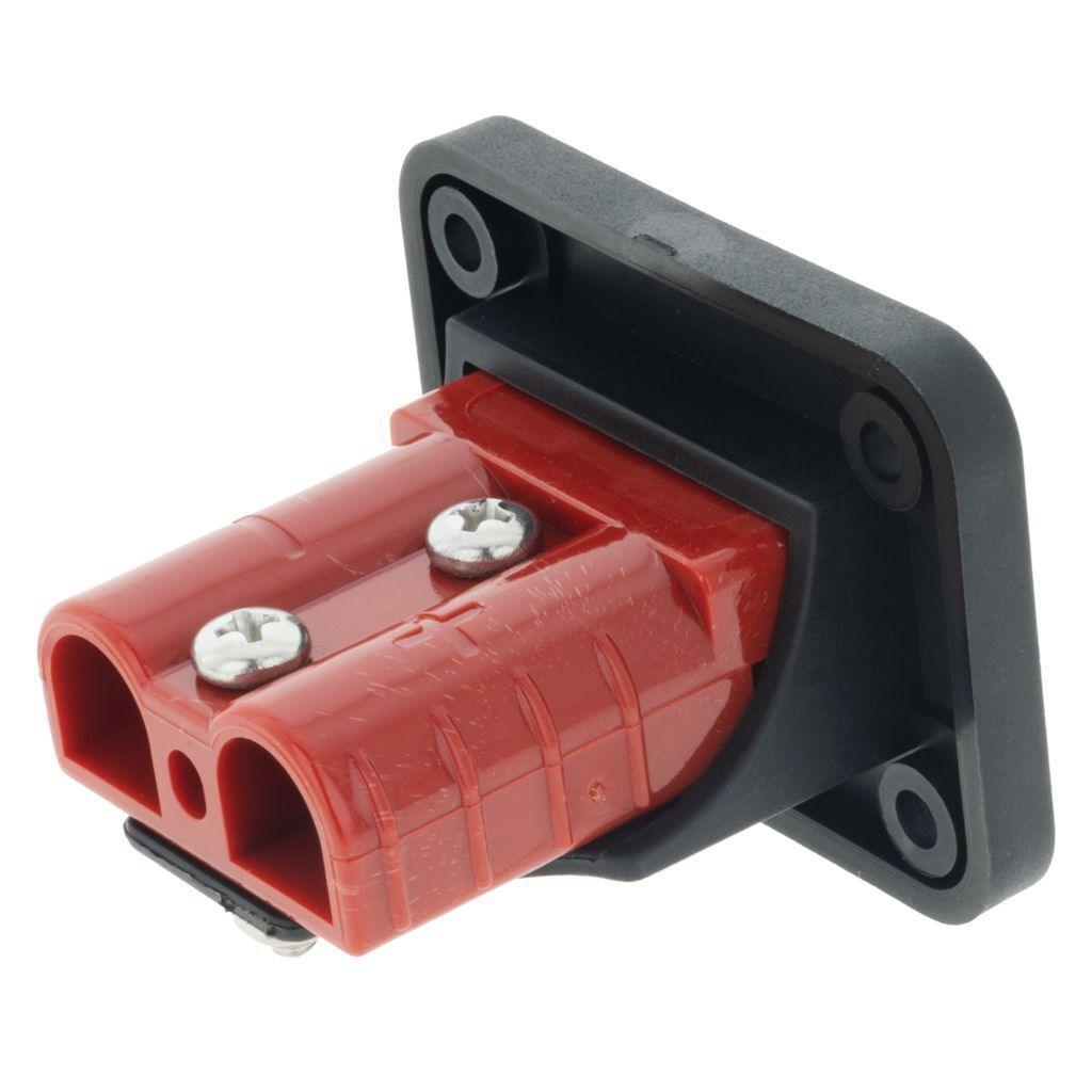 Single Flush Mount Housing W/ 50A Red Plug - Flush Mount Accessory Panel - Hulk 4x4