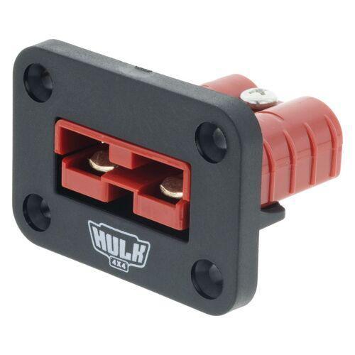 Single Flush Mount Housing W/ 50A Red Plug - Flush Mount Accessory Panel - Hulk 4x4