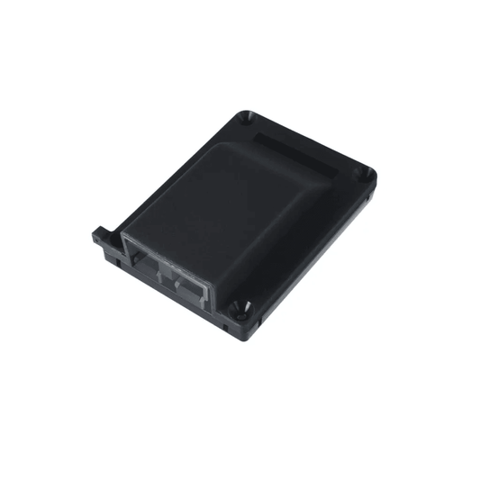 Slimline Single Surface Mount 50A Anderson Plug Housing Black - Anderson Surface Mount - Open Cut Off - Grid