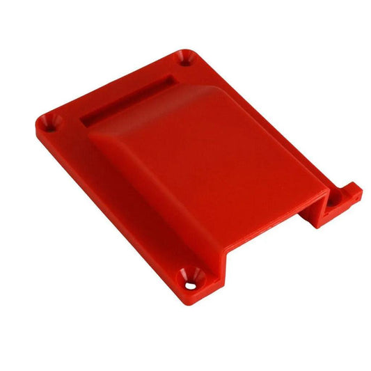 Slimline Single Surface Mount 50A Anderson Plug Housing Red - Anderson Surface Mount - Open Cut Off - Grid