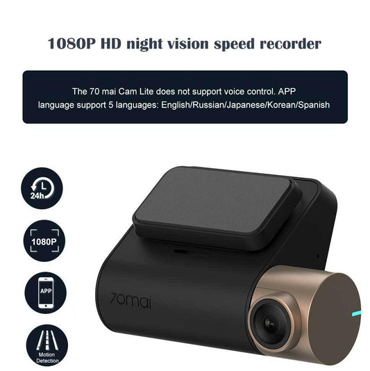 Smart WiFi Recorder Pro Starlight Night Vision Edition 1080P HD 24H Parking Monitor 1920X1080 500mAh FOV 130 Degree - Dash Camera - Open Cut Off - Grid