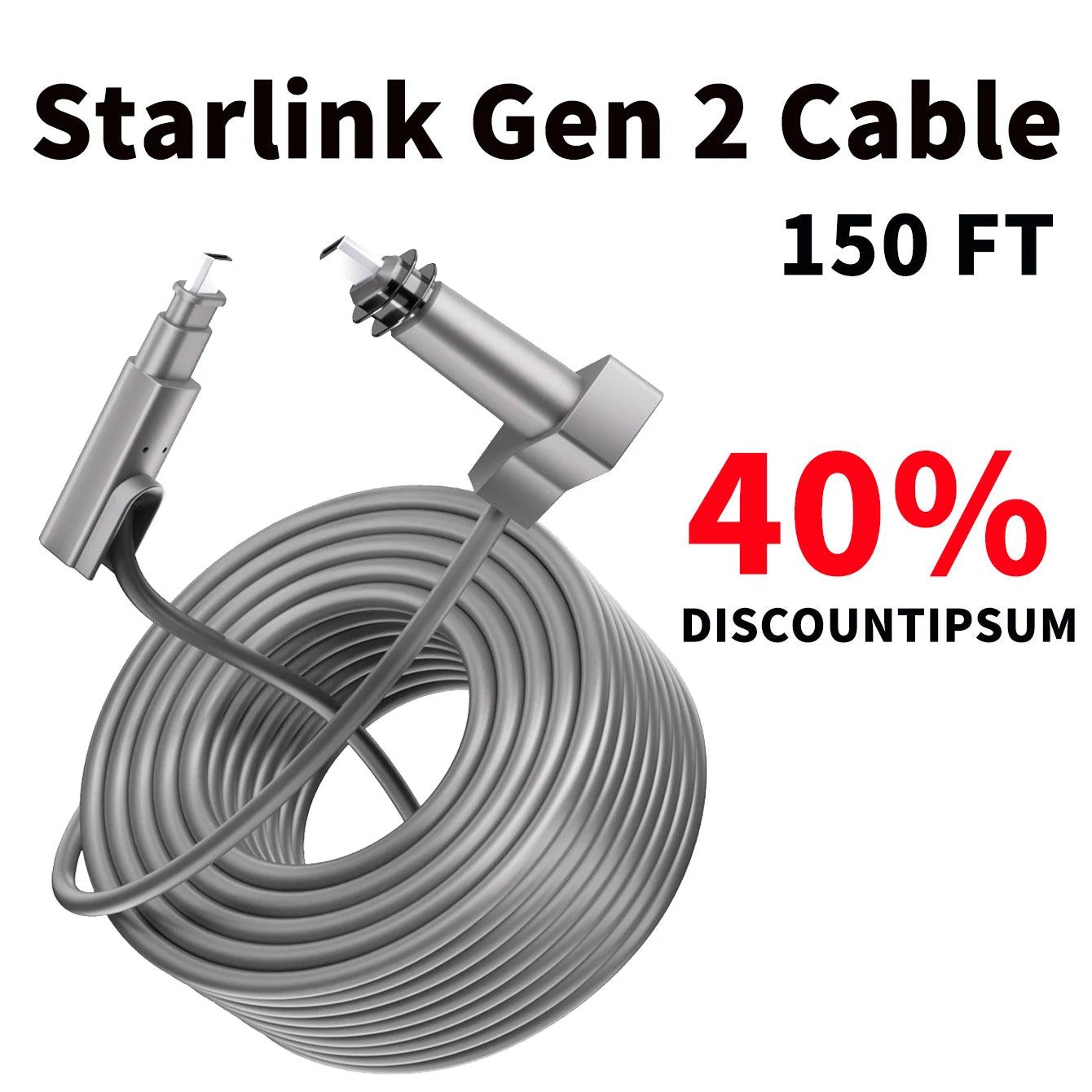 Starlink Ethernet Adapter V2,Satellite Internet V2 for Rectangle Dish Gen2,Satellite Internet Compatible RJ45 Wired External Starlink Cables & Adaptors