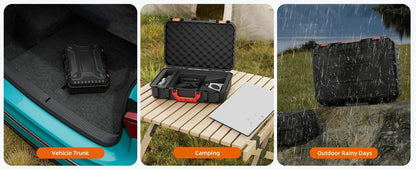 Starlink Mini Case Hard Waterproof Travel Case for Mini Starlink with Molded Foam for Mini Accessories Standable Storage Bag Starlink Protection