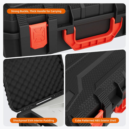 Starlink Mini Case Hard Waterproof Travel Case for Mini Starlink with Molded Foam for Mini Accessories Standable Storage Bag Starlink Protection