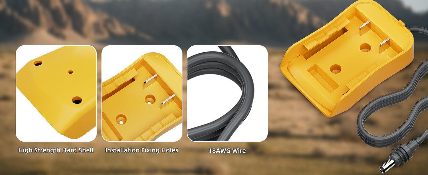 Starlink Mini DC Power Cable For Dewalt 18V-20V Battery Adapter Starlink Mini Dewalt Charger Adapter to DC Power Plug & Play 1M Starlink Cables & Adaptors