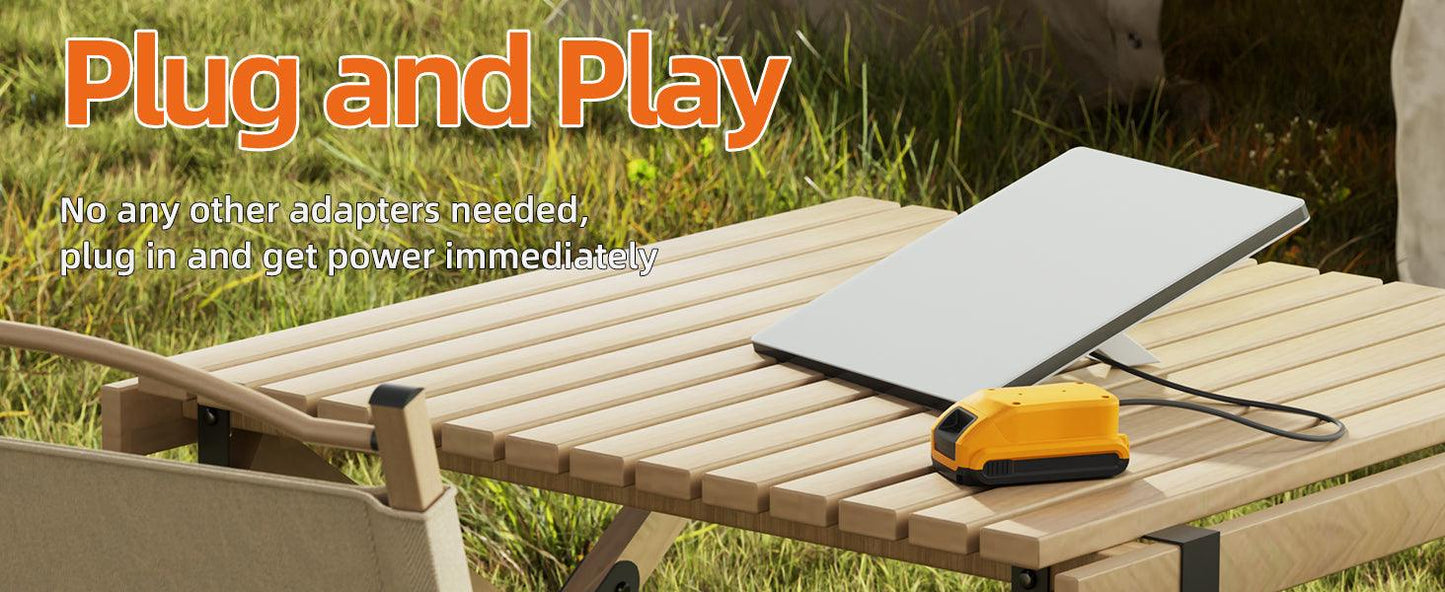 Starlink Mini DC Power Cable For Dewalt 18V-20V Battery Adapter Starlink Mini Dewalt Charger Adapter to DC Power Plug & Play 1M Starlink Cables & Adaptors