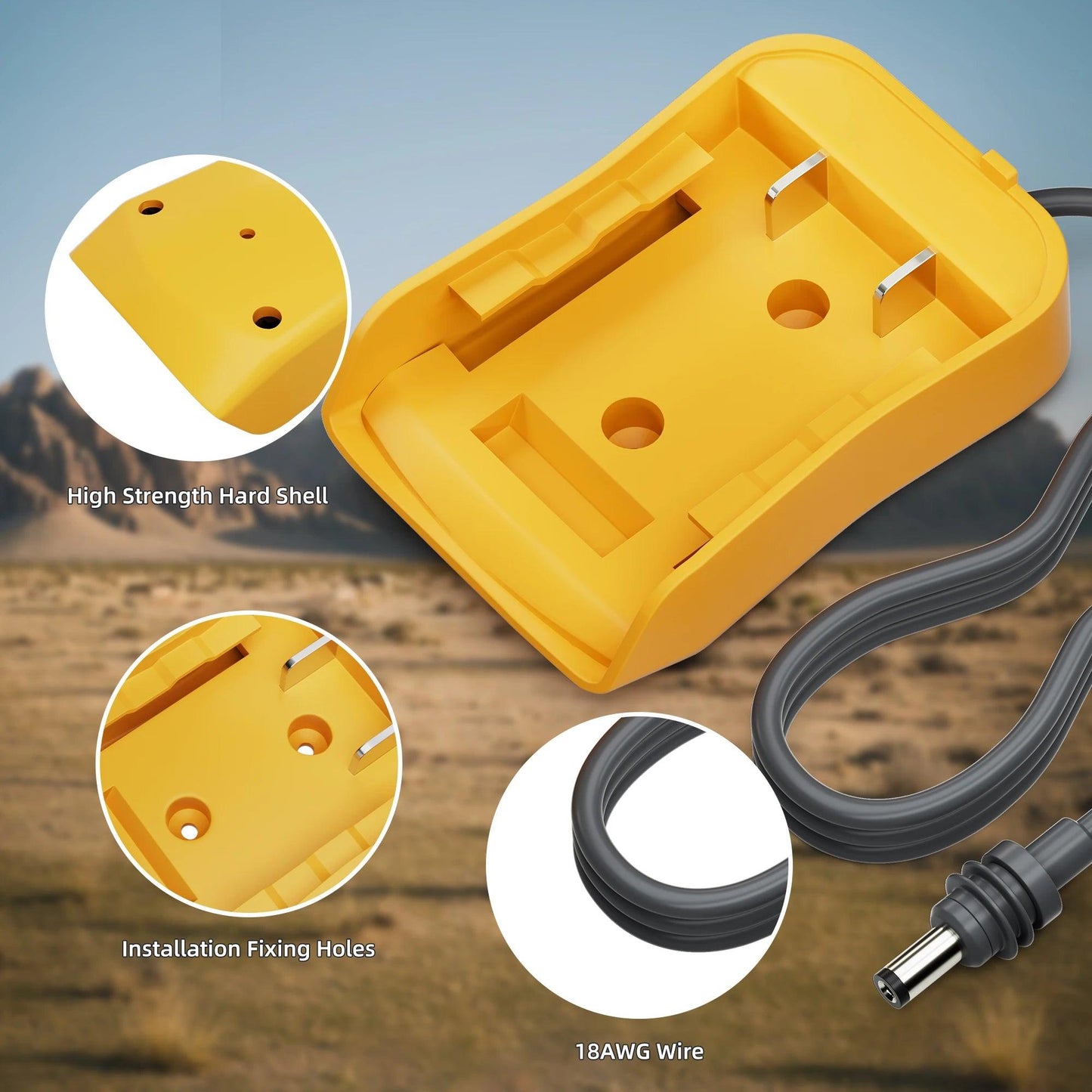 Starlink Mini DC Power Cable For Dewalt 18V-20V Battery Adapter Starlink Mini Dewalt Charger Adapter to DC Power Plug & Play 1M Starlink Cables & Adaptors