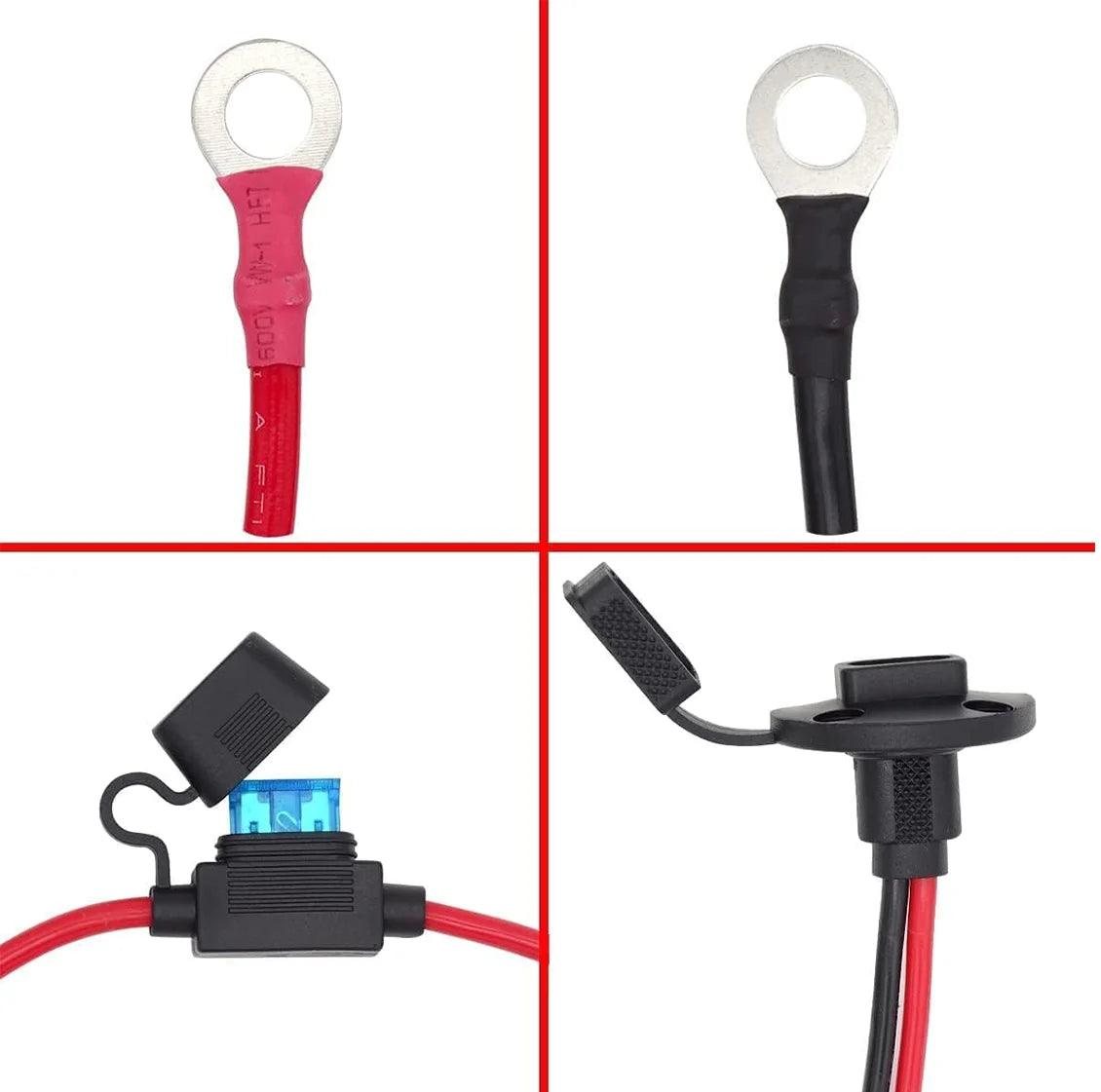 Starlink Mini Power Cable Wiring Harness with Automotive Fuse Holder ATC/ATO DC Plug 14AWG Starlink Cables & Adaptors