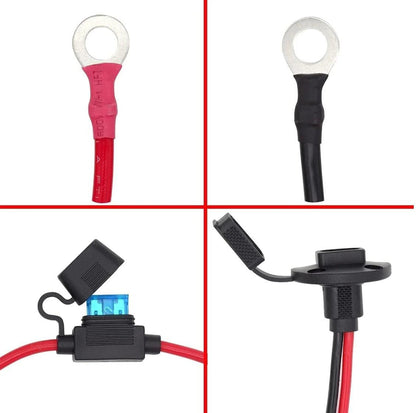Starlink Mini Power Cable Wiring Harness with Automotive Fuse Holder ATC/ATO DC Plug 14AWG Starlink Cables & Adaptors