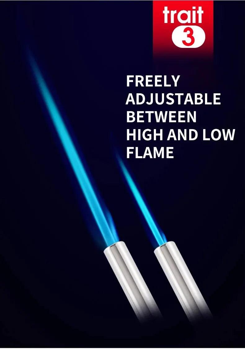 Torch Cooking AutoIgnition Butane Gas Welding-Burner Welding Gas Burner Flame Gas Torch Flame Gun Blow for BBQ Camping Cooking Butane Torch