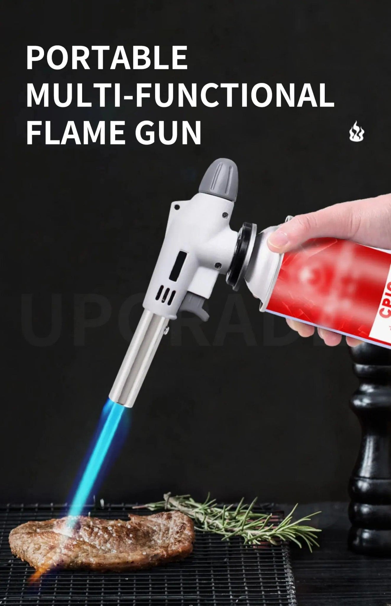 Torch Cooking AutoIgnition Butane Gas Welding-Burner Welding Gas Burner Flame Gas Torch Flame Gun Blow for BBQ Camping Cooking Butane Torch