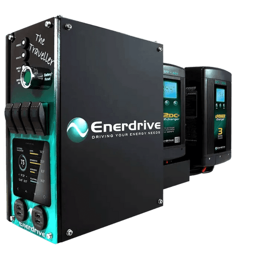 Traveller System (LEFT) 40AC 40DC Inc Simarine SCQ50 - Power Systems - Enerdrive Dometic