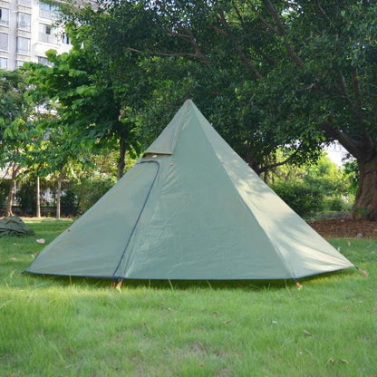Ultralight Outdoor Camping Pyramid Tent Backpacking Hiking Tents For 1-2 Person Outdoor Camping Tent with Chimney Hole Camping Tent