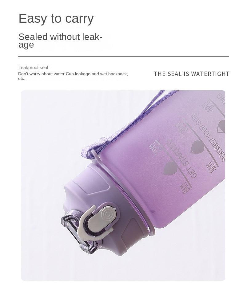 Water Bottle Motivational Drinking Bottle Sports Water Bottle With Time Marker Portable Reusable Plastic Cups Outdoor Travel Gym Water Bottle