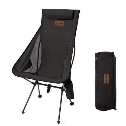 WESTTUNE Portable Folding Camping Chair with Headrest Lightweight Tourist Chairs Aluminum Alloy Fishing Chair Outdoor Furniture Camp Chairs