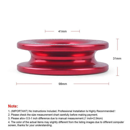 Winch Snatch Recovery Ring for Soft Shackle ATV UTV Rcovery 41000 lb Trucks Loop Snatch Block Off Road Winch Pulley Cable Hook Snatch Recovery Ring