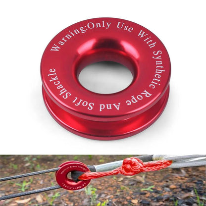 Winch Snatch Recovery Ring for Soft Shackle ATV UTV Rcovery 41000 lb Trucks Loop Snatch Block Off Road Winch Pulley Cable Hook Snatch Recovery Ring