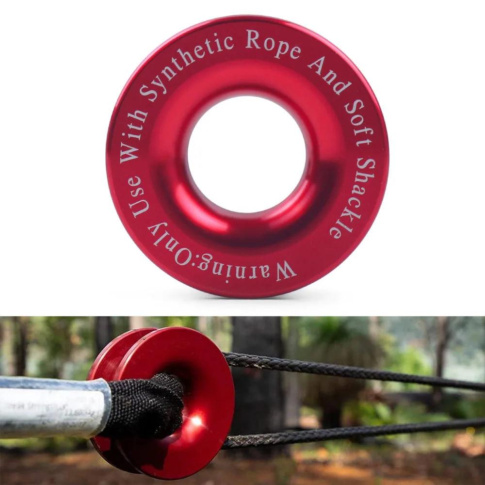Winch Snatch Recovery Ring for Soft Shackle ATV UTV Rcovery 41000 lb Trucks Loop Snatch Block Off Road Winch Pulley Cable Hook Snatch Recovery Ring