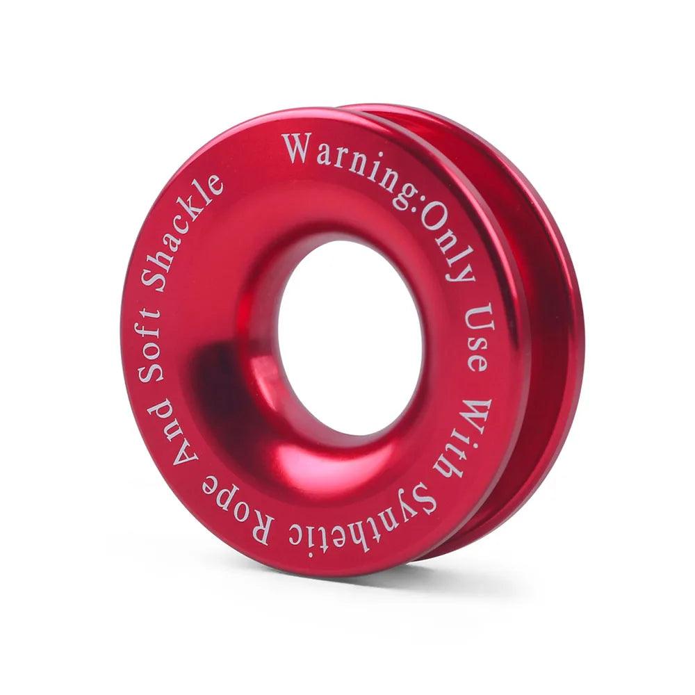 Winch Snatch Recovery Ring for Soft Shackle ATV UTV Rcovery 41000 lb Trucks Loop Snatch Block Off Road Winch Pulley Cable Hook Snatch Recovery Ring