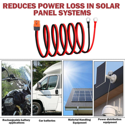 XT60i to O Ring Terminal Cable 10 AWG XT60i Female to O Ring Connector XT60i-F Extension Cable for Power Solar Solar Cable