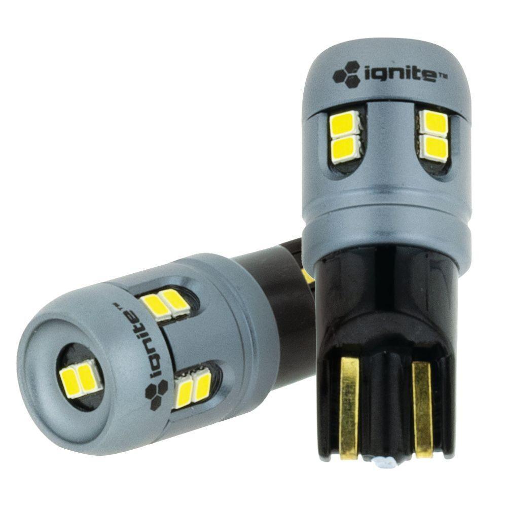 T10 Wedge White 12V 400 Lumens (PKT2) LED Signalling Globes