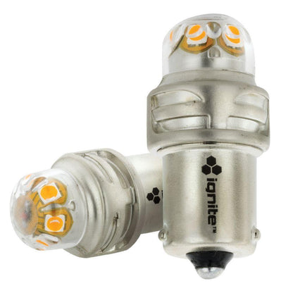 BAU15s Base Amber 12/24V 900 Lumens (PKT2) LED Signalling Globes