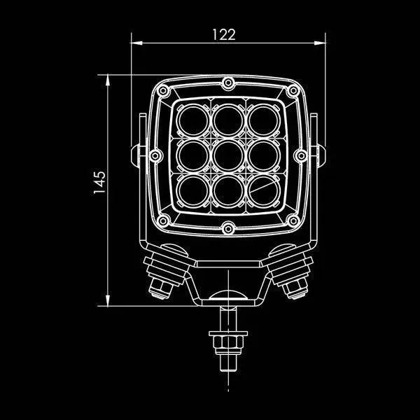 Invader 50W LED Work Lamp - Work Lamps - Ultra Vision Lighting