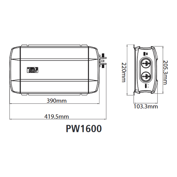 Projecta 12v 1600w Pro Wave Pure Sine Wave Inverter Pure Sine Wave Inverter