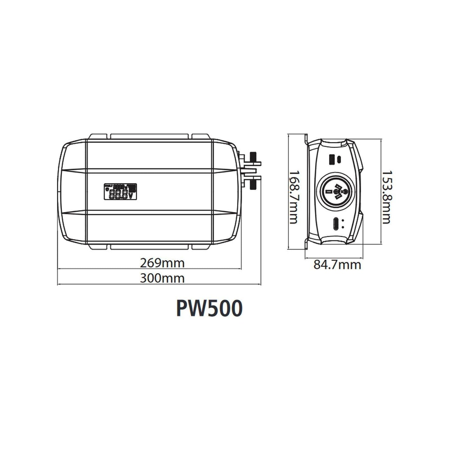 Projecta 12v 500w Pro Wave Pure Sine Wave Inverter Pure Sine Wave Inverter